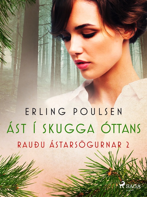 Couverture ebook de Ást í skugga óttans (Rauðu ástarsögurnar 2), de Erling Poulsen