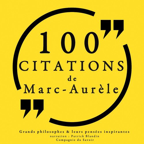 Couverture audiobook de 100 citations de Marc Aurèle, de Marcus Aurelius