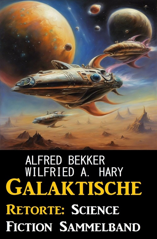 Couverture ebook de Galaktische Retorte: Science Fiction Sammelband, de Alfred Bekker, Wilfried A. Hary