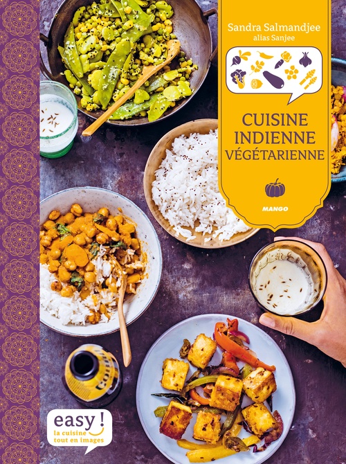 ebook cover of Cuisine indienne végétarienne, by Sandra Salmandjee