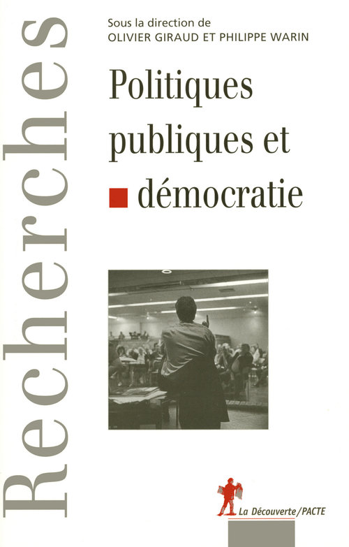 Couverture ebook de Politiques publiques et démocratie, de Olivier Giraud