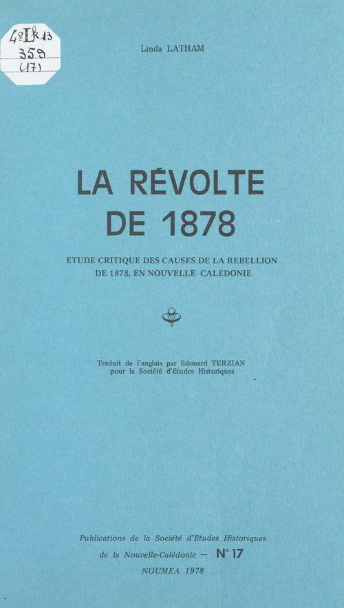 ebook cover of La révolte de 1878, by Linda Latham