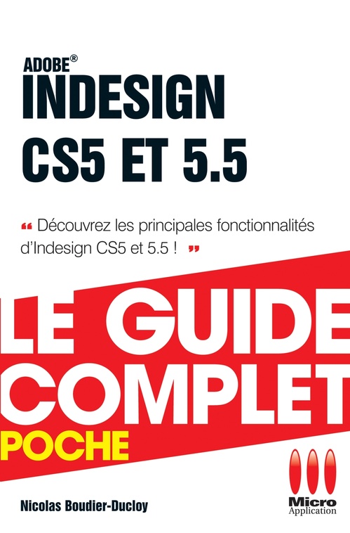 Couverture ebook de Indesign Cs5 et 5.5 Guide Complet, de Nicolas Boudier-Ducloy
