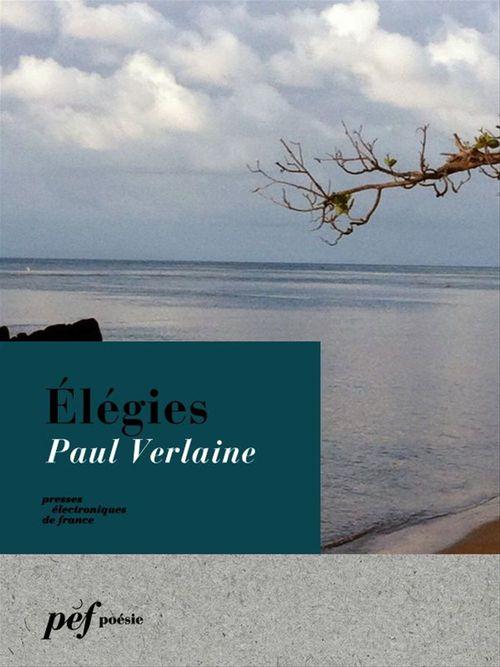 ebook cover of Élégies, by Paul Verlaine