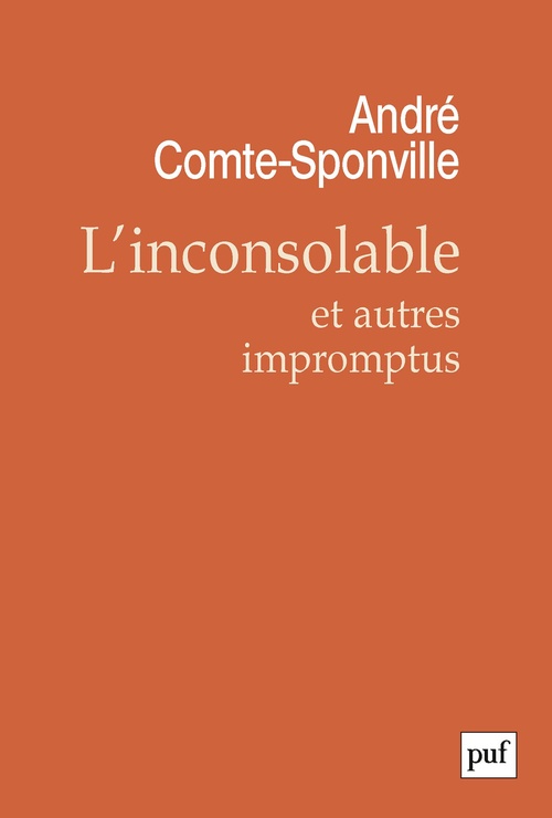 Couverture ebook de L'inconsolable et autres impromptus, de André Comte-Sponville