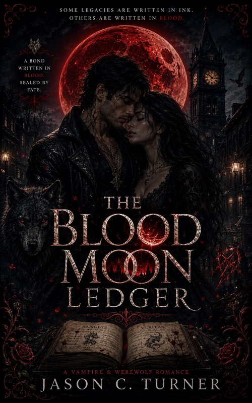 Couverture ebook de THE BLOOD MOON LEDGER, de Jason C. Turner