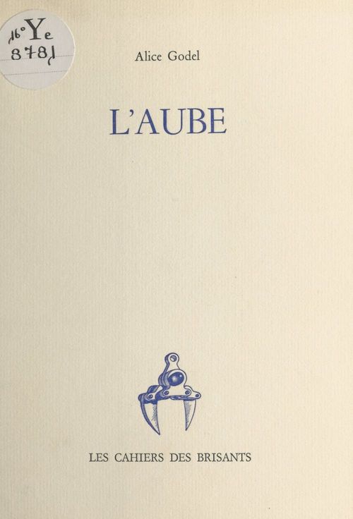 ebook cover of L'aube, by Alice Godel