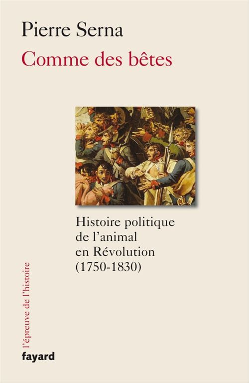 Couverture ebook de Comme des bêtes, de Pierre Serna