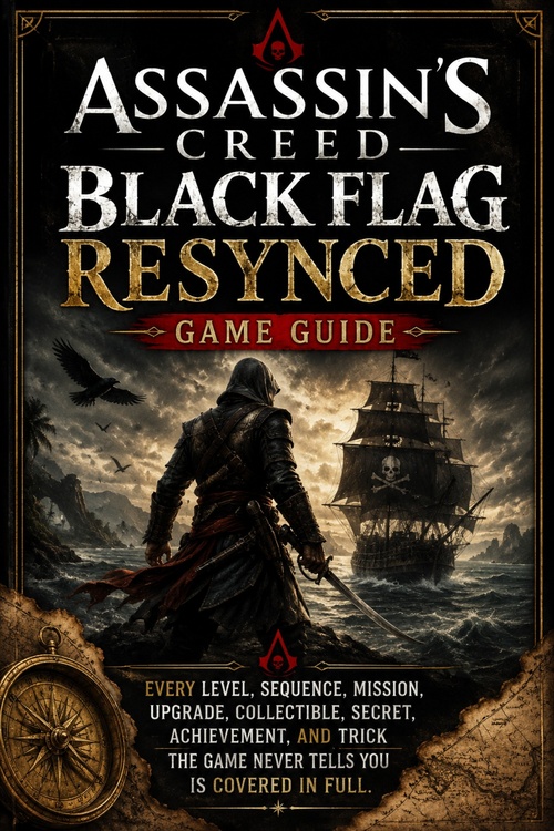 ebook cover of ASSASSIN'S CREED BLACK FLAG RESYNCED GAME GUIDE, by Henry C. Glein