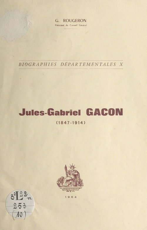 ebook cover of Jules-Gabriel Gacon (1847-1914), by Georges Rougeron
