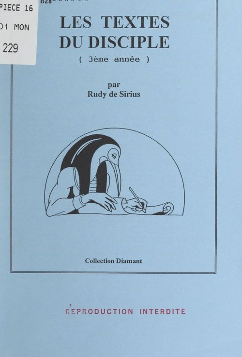 ebook cover of Les textes du disciple (3e année), by Rudy De Sirius