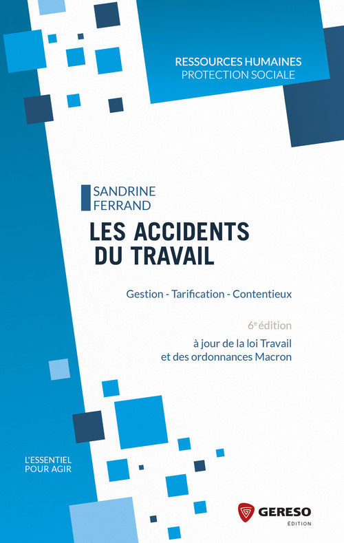 Couverture ebook de Les accidents du travail, de Sandrine Ferrand