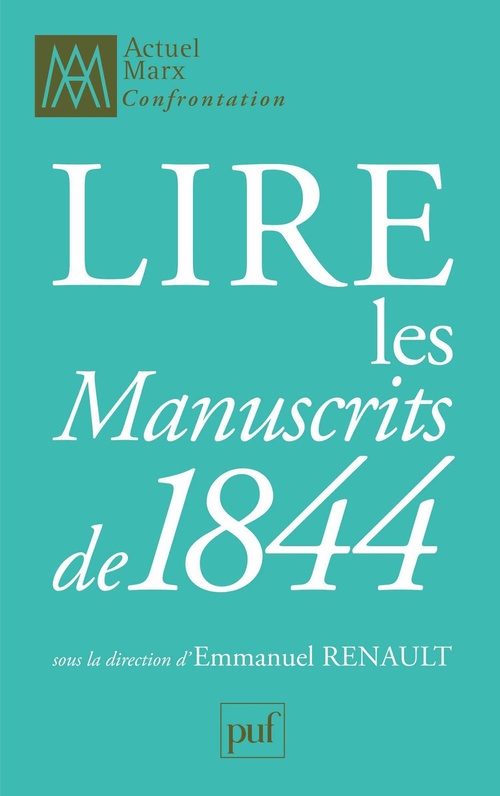 Couverture ebook de Lire les Manuscrits de 1844, de Emmanuel Renault