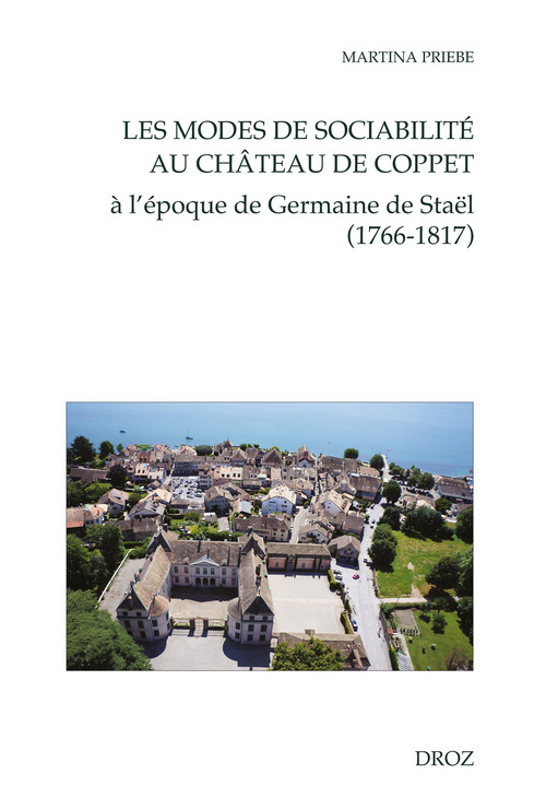 Couverture ebook de Les modes de sociabilité au château de Coppet, de Priebe Martina