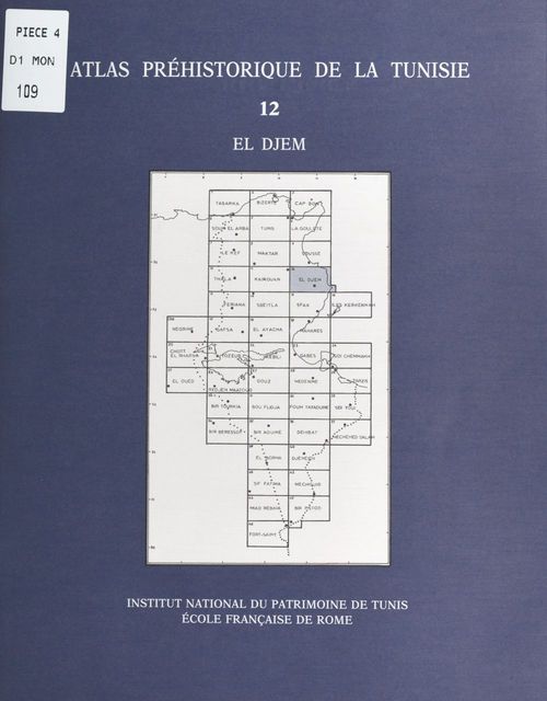 Couverture ebook de Atlas préhistorique de la Tunisie (12) : El Djem, de Abderrazak Gragueb, Gabriel Camps