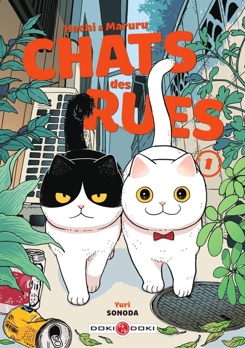 Couverture ebook de Hachi & Maruru - Chats des rues - Tome 1 - Tome 1, de Yuri Sonoda