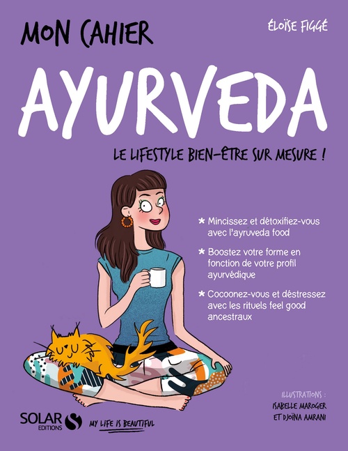 Couverture ebook de Mon cahier Ayurveda, de Eloïse Figgé