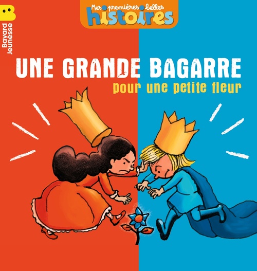 Couverture ebook de Une grande bagarre pour une petite fleur, de Michel Backès