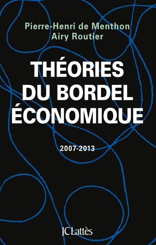 Couverture ebook de Théories du bordel économique, de Airy Routier