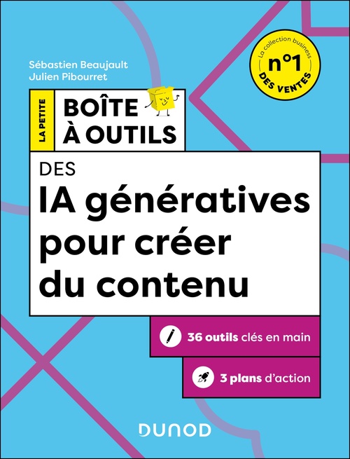 ebook cover of La Petite Boîte à Outils des IA génératives pour créer du contenu - 2e éd., by Julien Pibourret, Sébastien Beaujault
