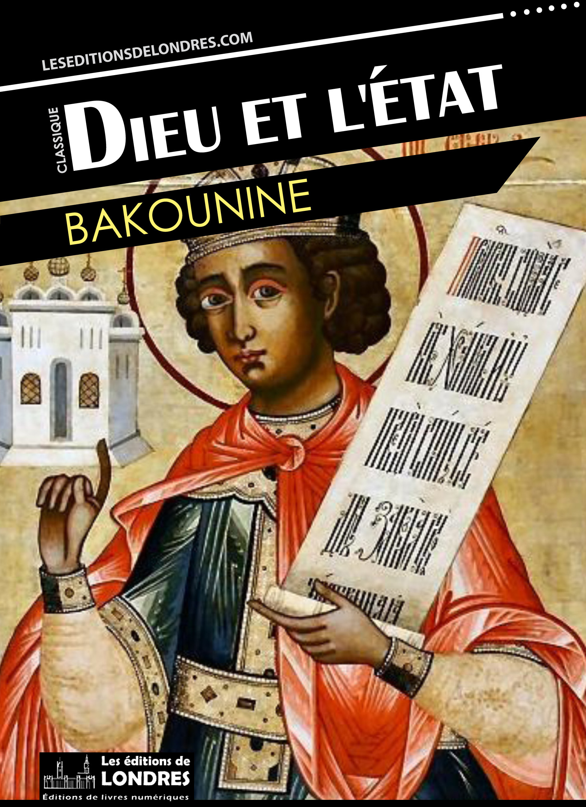 Couverture ebook de Dieu et l'État, de Michel Bakounine