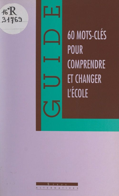 ebook cover of Comprendre et changer l'école, by CFDT, Sgen