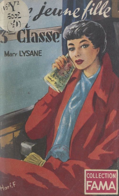 Couverture ebook de Une jeune fille en troisième classe, de Mary Lysane