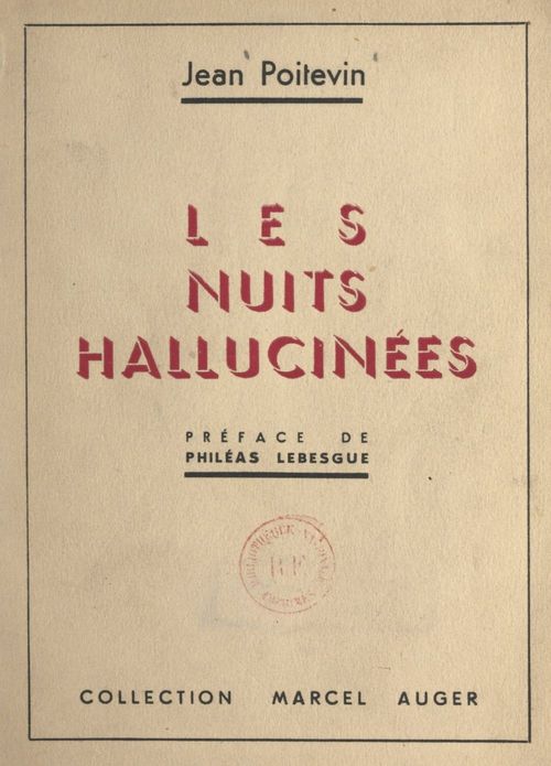 ebook cover of Les nuits hallucinées, by Jean Poitevin