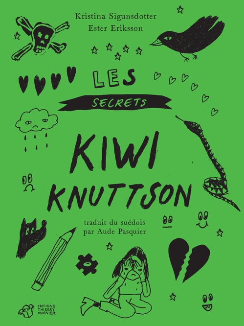 Couverture ebook de Les secrets de Kiwi Knuttson, de Kristina Sigunsdotter