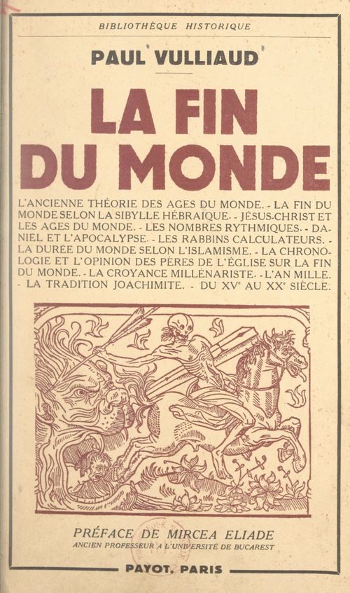 ebook cover of La fin du monde, by Paul Vulliaud