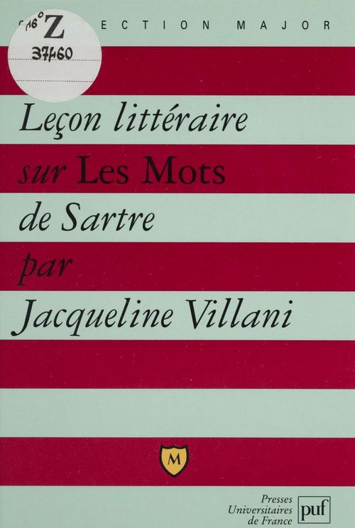 ebook cover of Leçon littéraire sur «Les Mots» de Sartre, by Jacqueline Villani