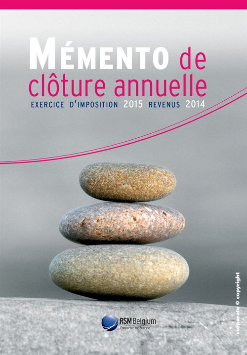 ebook cover of Mémento de clôture annuelle, by Rsm Belgium