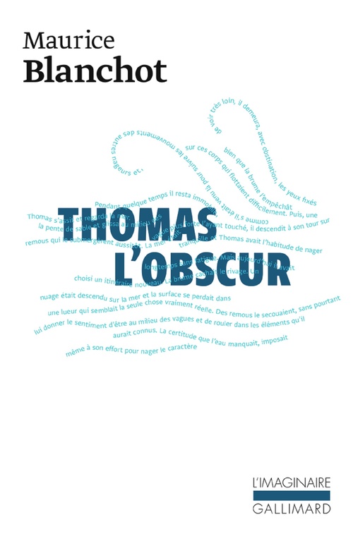 ebook cover of Thomas l'obscur, by Maurice Blanchot