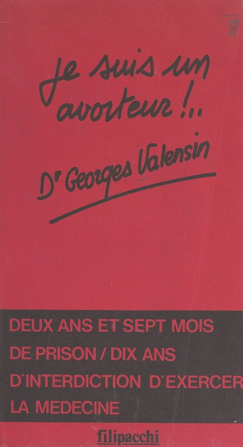 ebook cover of Je suis un avorteur, by Georges Valensin