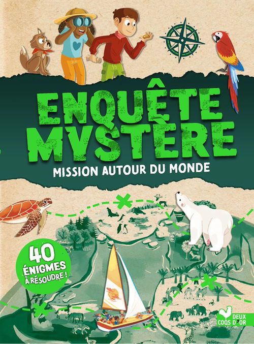 Couverture ebook de Enquête Mystère - Mission autour du monde, de Catherine Mollica
