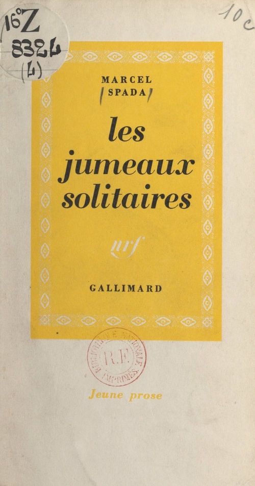 Couverture ebook de Les jumeaux solitaires, de Marcel Spada
