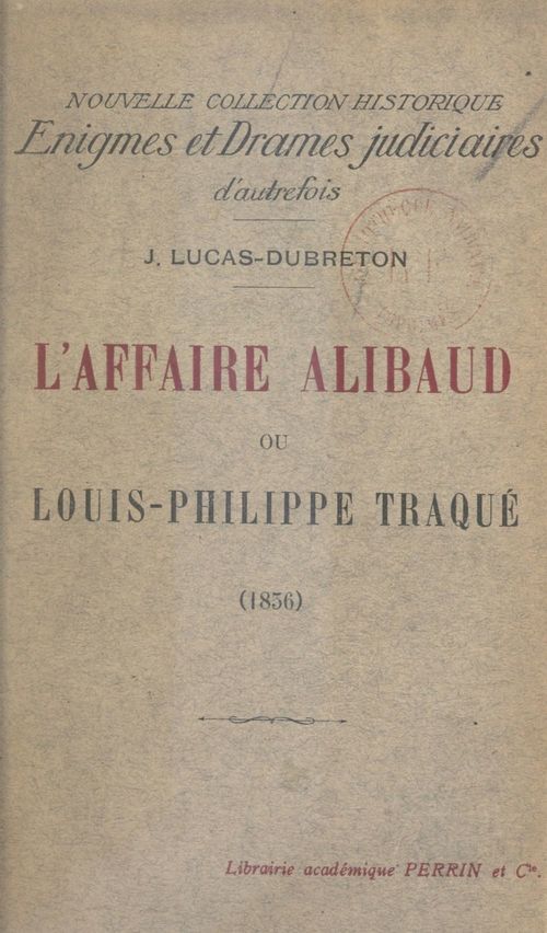 Couverture ebook de L'affaire Alibaud, de Jean Lucas-dubreton