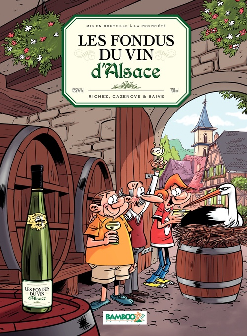 Couverture ebook de Les Fondus du vin d'Alsace, de Christophe Cazenove, Hervé Richez