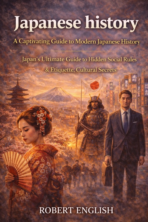 Couverture ebook de Japanese history: A Captivating Guide to Modern Japanese History, de Robert English