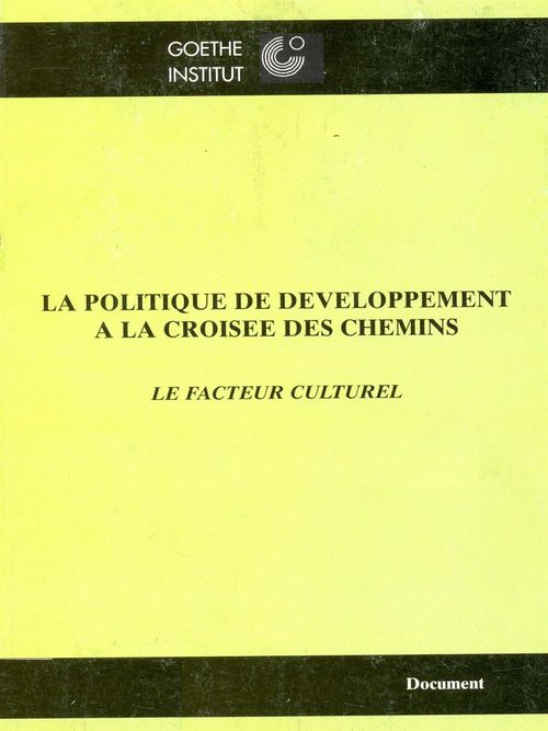 Couverture ebook de La politique de développement à la croisée des chemins, de David Simo