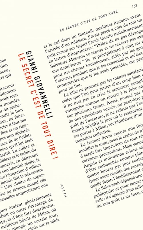 ebook cover of Le secret c'est de tout dire !, by Gianni Giovannelli