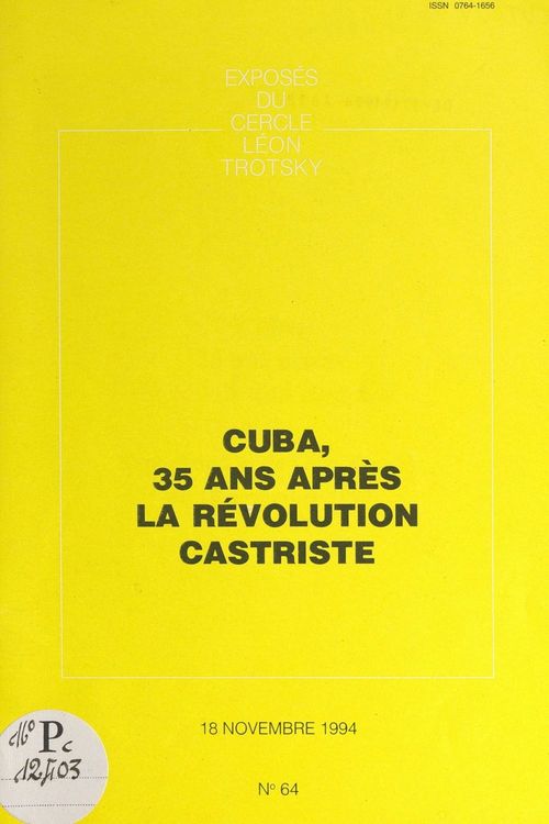 ebook cover of Cuba, 35 ans après la révolution castriste, by Cercle Leon Trotsky