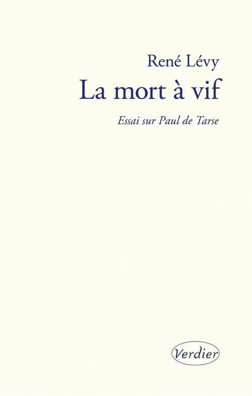 ebook cover of La mort à vif, by René Lévy
