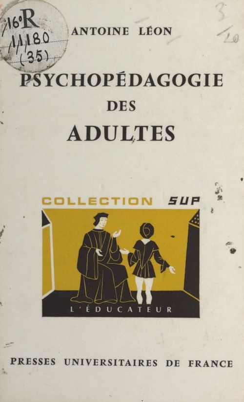 Couverture ebook de Psychopédagogie des adultes, de Antoine Léon