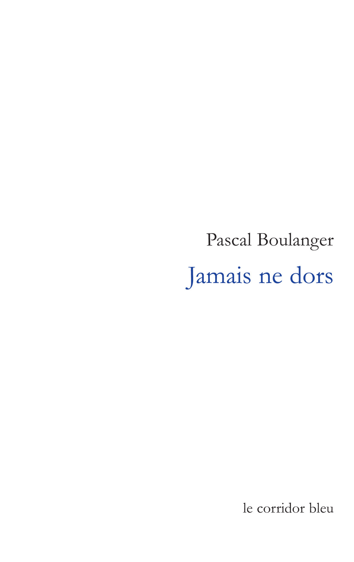 ebook cover of Jamais ne dors, by Petchanatz C.