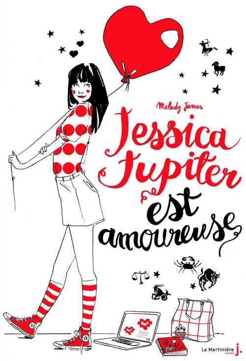 Couverture ebook de Jessica Jupiter est amoureuse. Jessica Jupiter, tome 4, de Melody James
