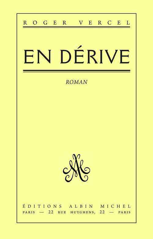 ebook cover of En dérive, by Roger Vercel
