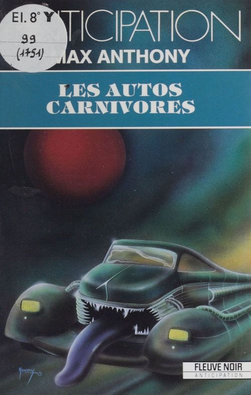 Couverture ebook de Les Autos carnivores, de Max Anthony