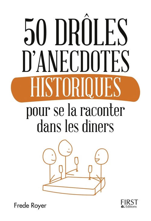 ebook cover of 50 drôles d'anecdotes historiques pour se la raconter dans les dîners, by Frede Royer