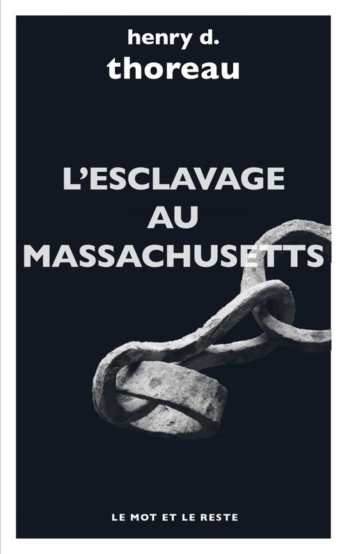 ebook cover of L'Esclavage au Massachusetts, by Henry D. Thoreau